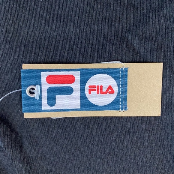 Fila Logo Orange White Black Crew Neck Short Sleeve Tee Shirt Medium M - Picture 4 of 9